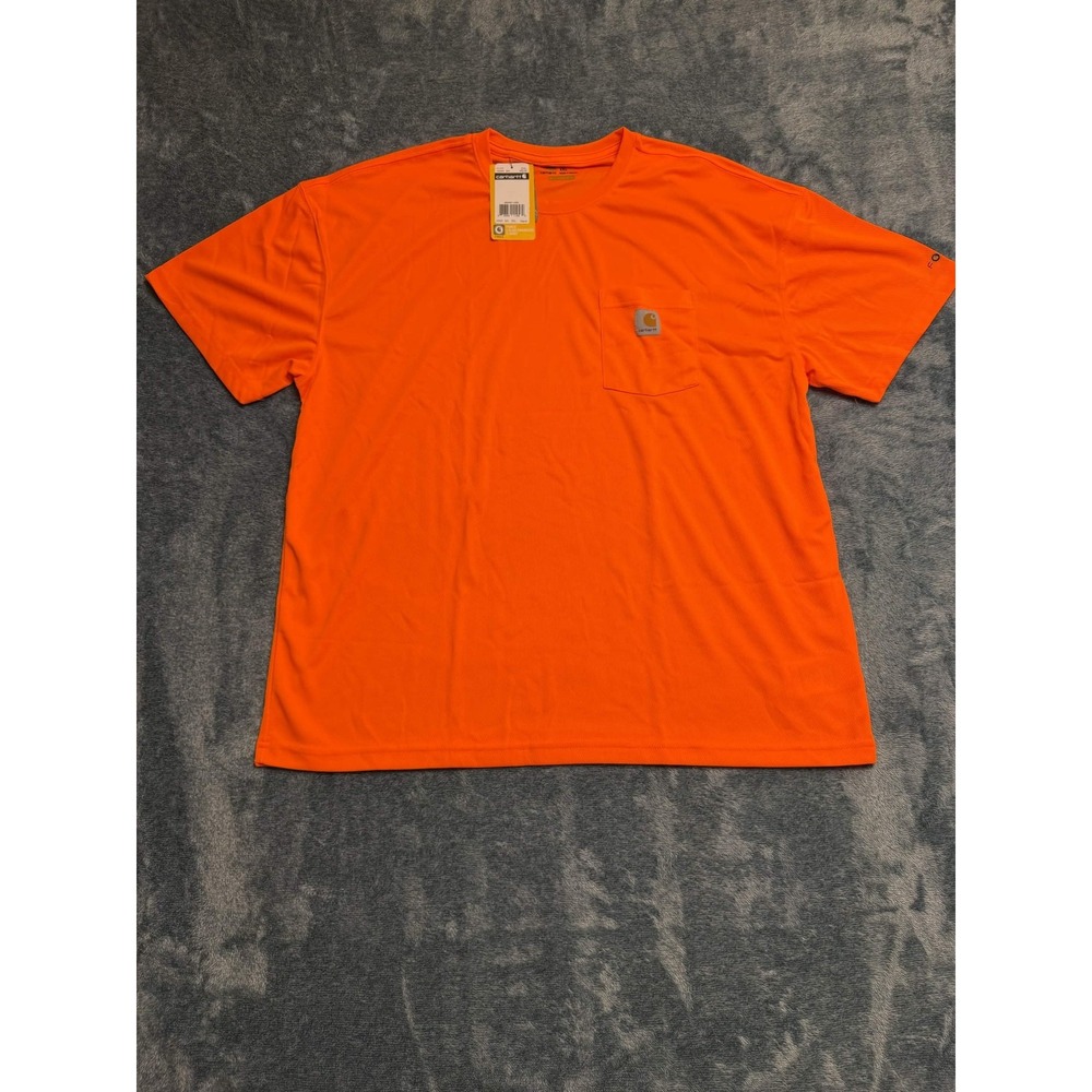 Carhartt Force Orange Relaxed Fit Pocket T-Shirt 2XL 100493 824